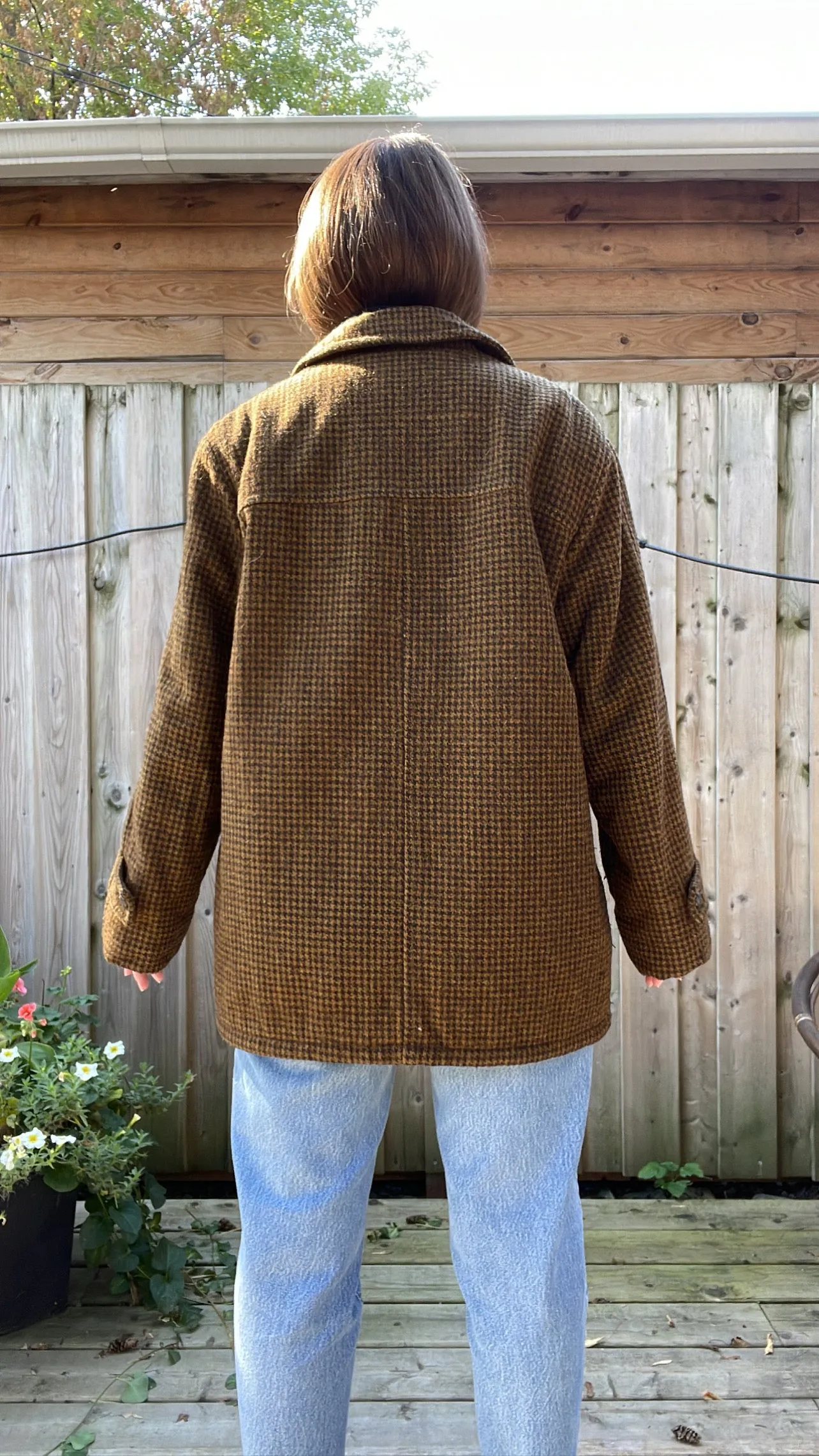 1970s Gordon & Ferguson Houndstooth Hunting Jacket - M/L