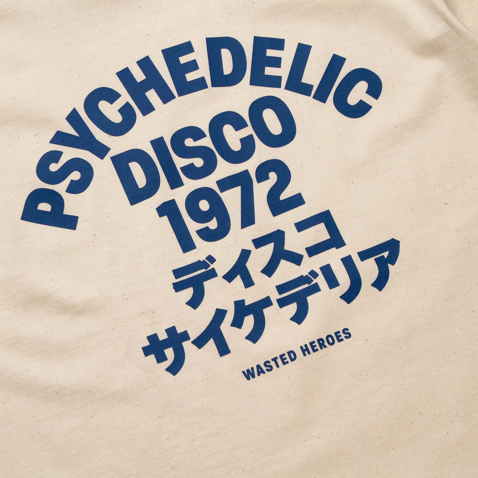 1972 Psychedelic Disco Back Print - Tshirt - Natural