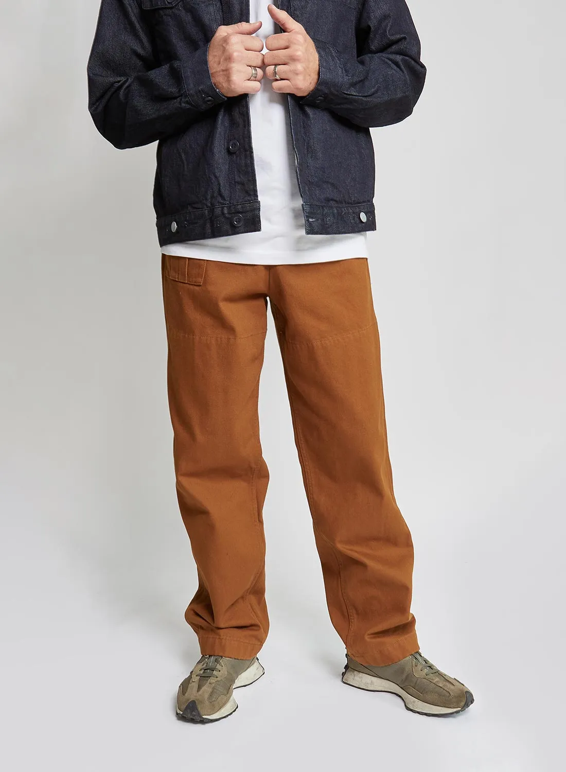 6 Pocket Pant Heavy Cotton in Brown