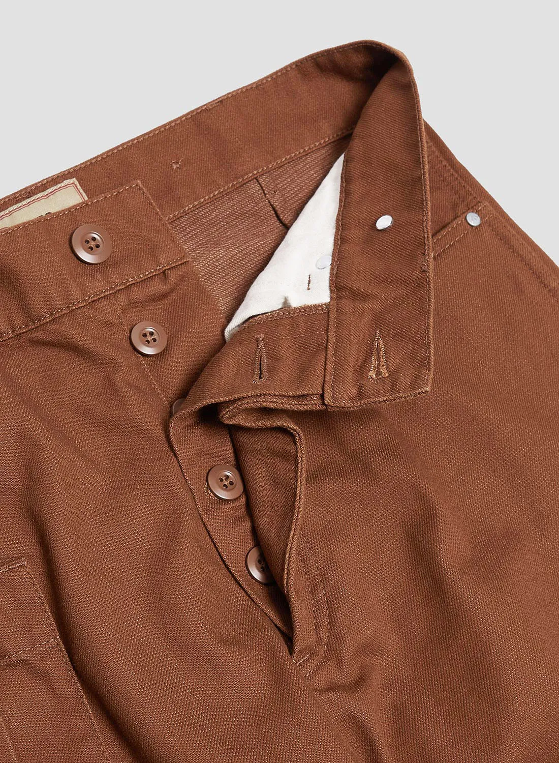 6 Pocket Pant Heavy Cotton in Brown