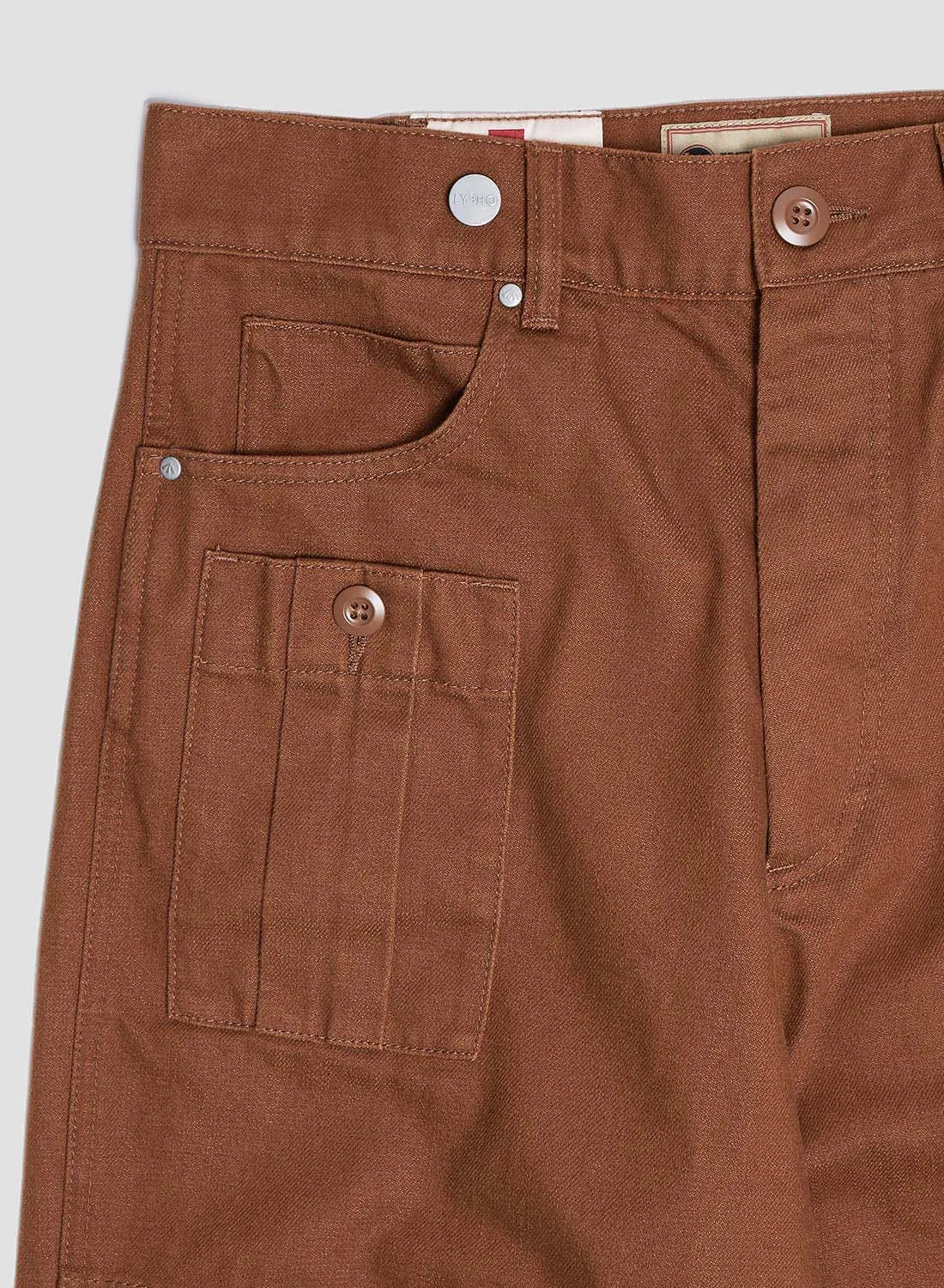 6 Pocket Pant Heavy Cotton in Brown