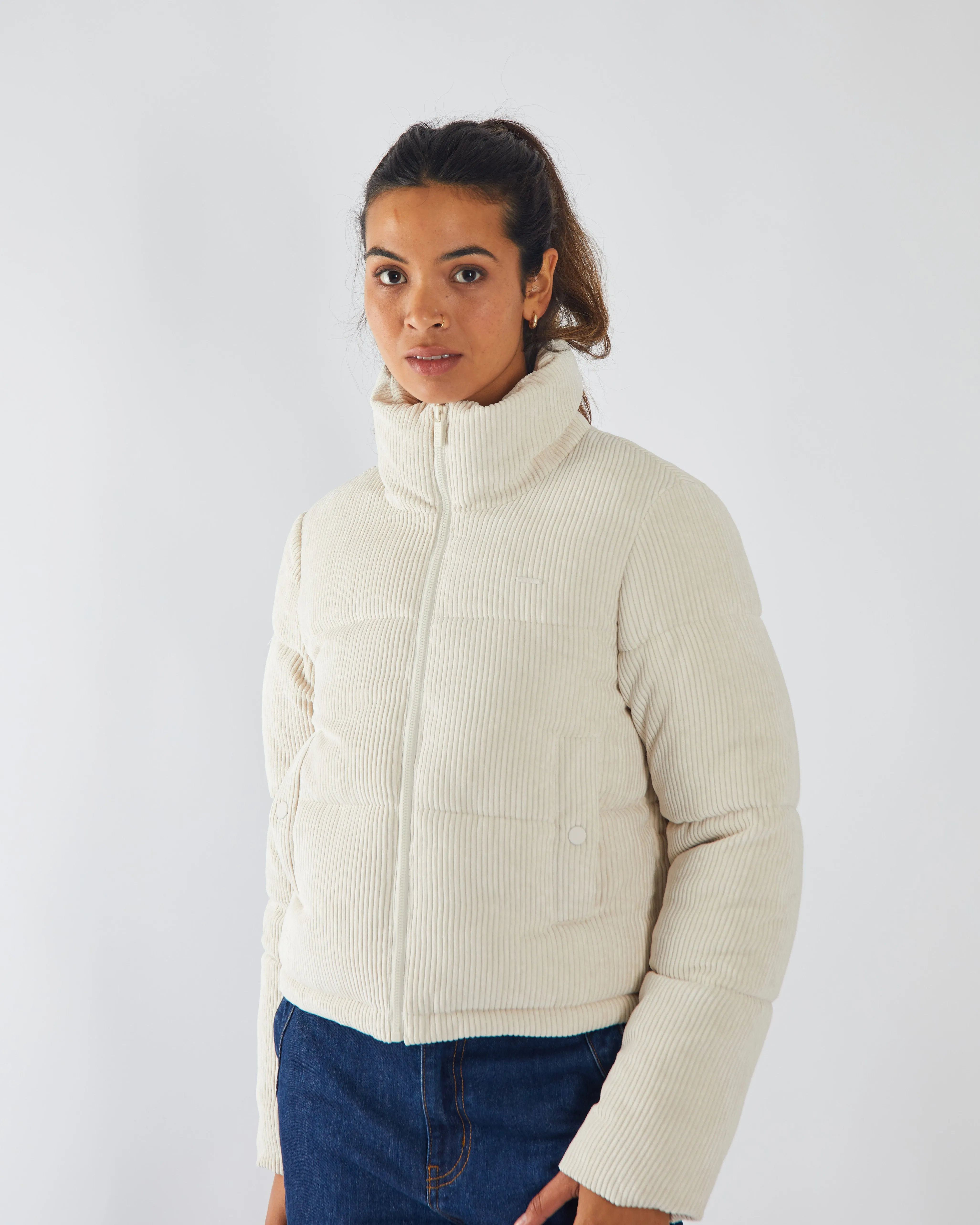 Abbey Jacket Stone White