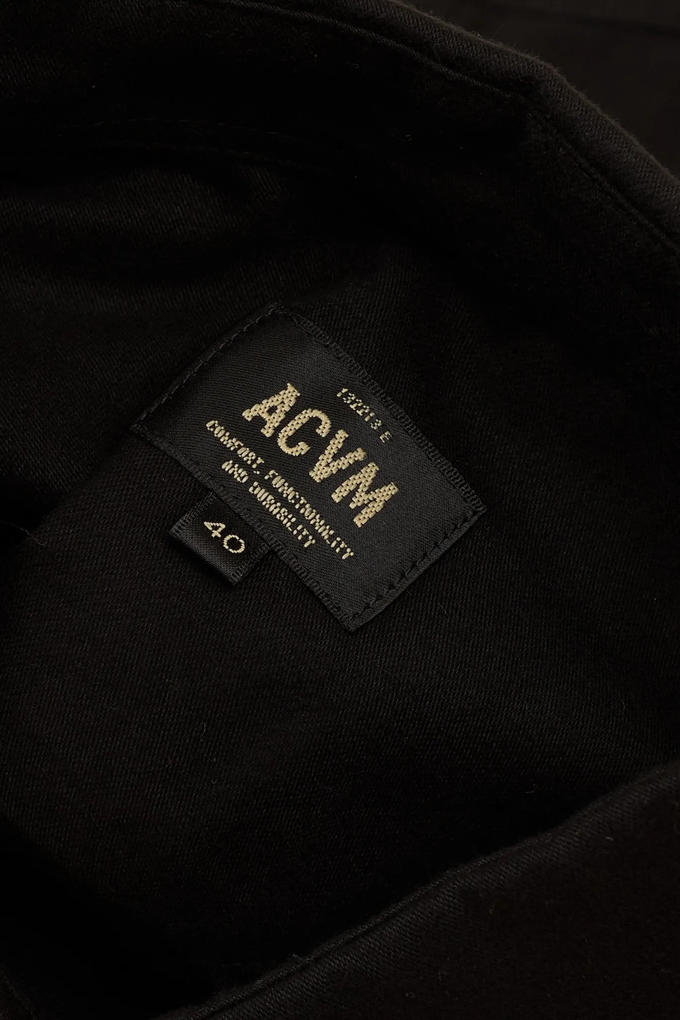 Addict Clothes ACVM Moleskin Shirt - Black