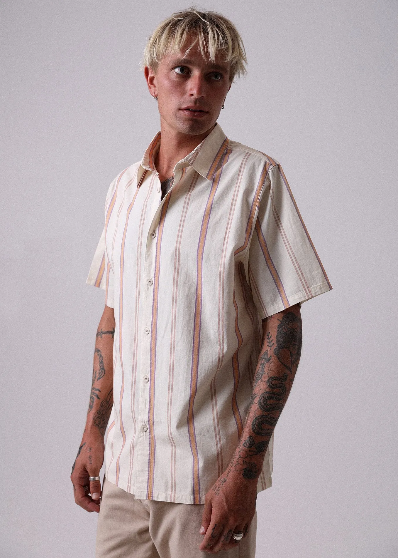 Afends Mens Point Plomer - Short Sleeve Shirt