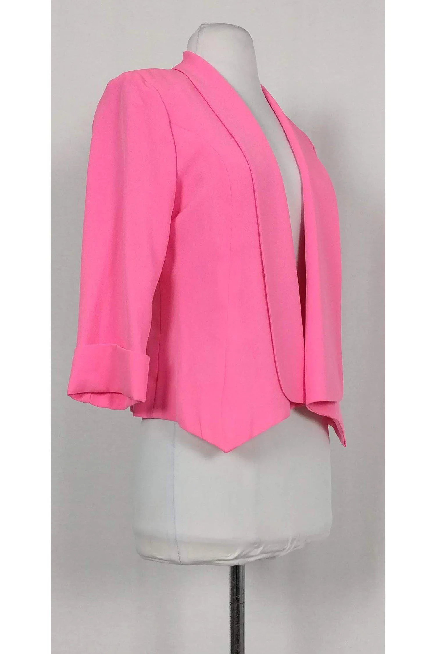 Alberto Makali - Neon Pink Asymmetrical Jacket Sz S