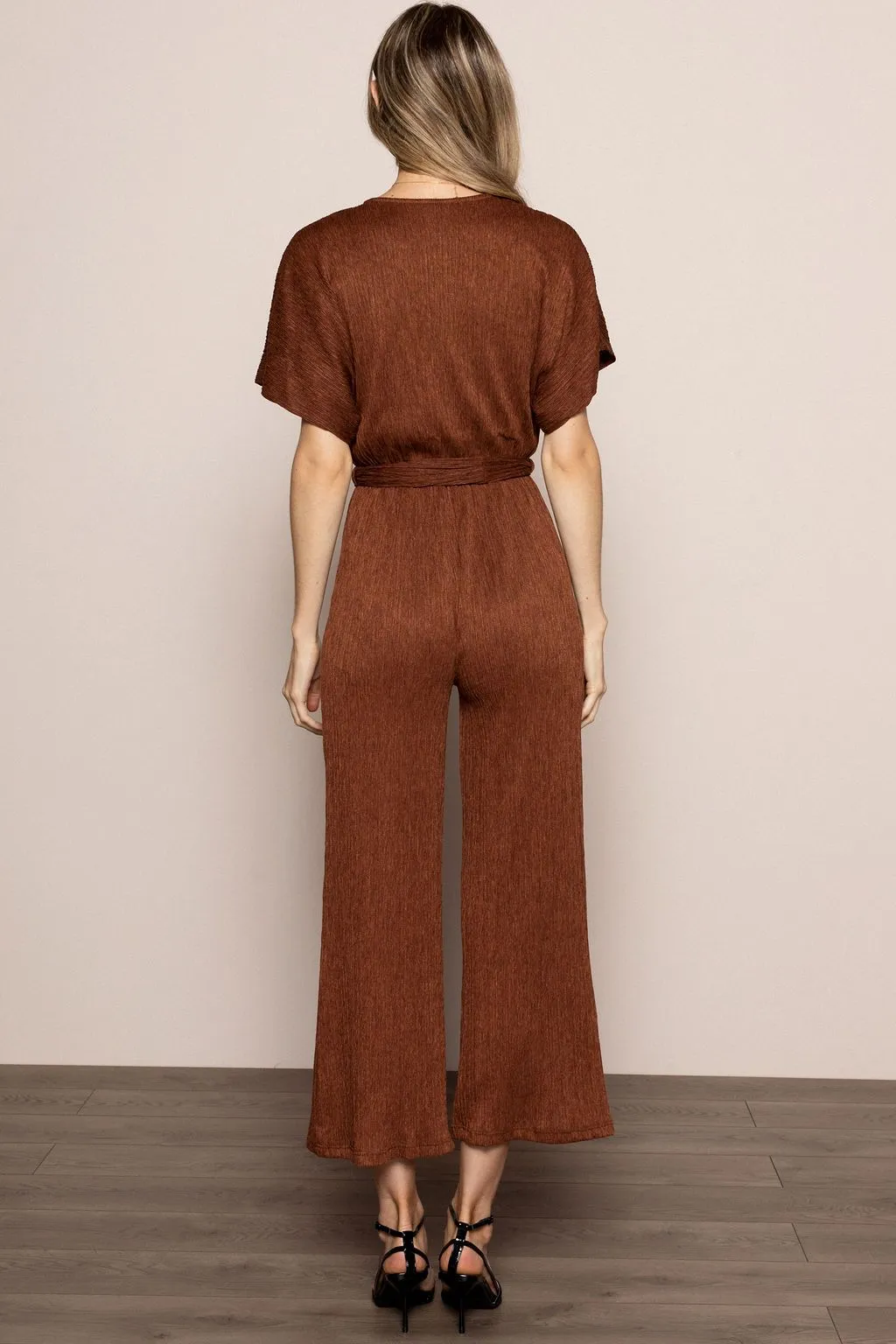 Alondra Jumpsuit in Cappucinno in Brown