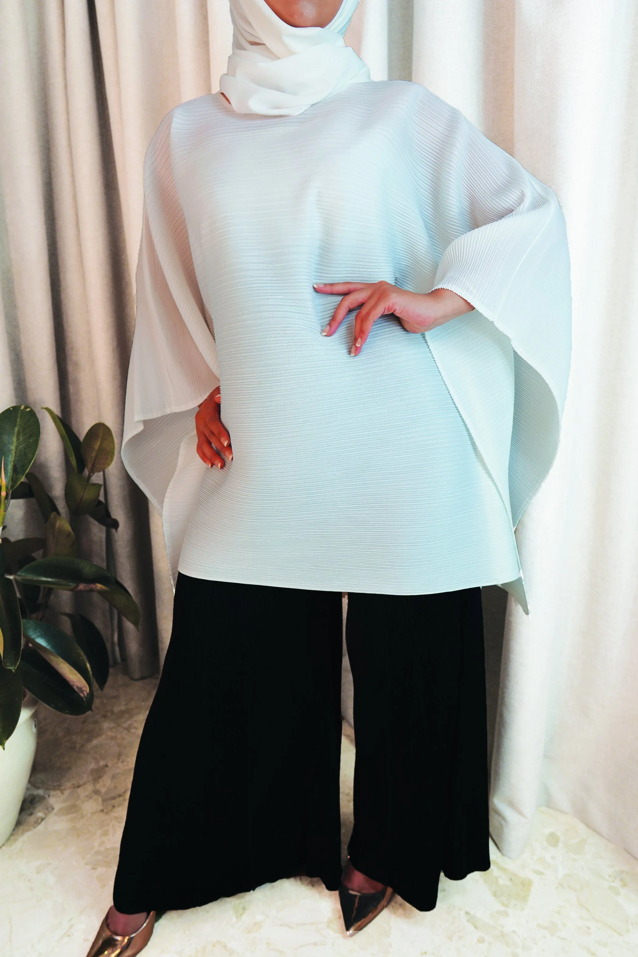 Alva Long Poncho Top