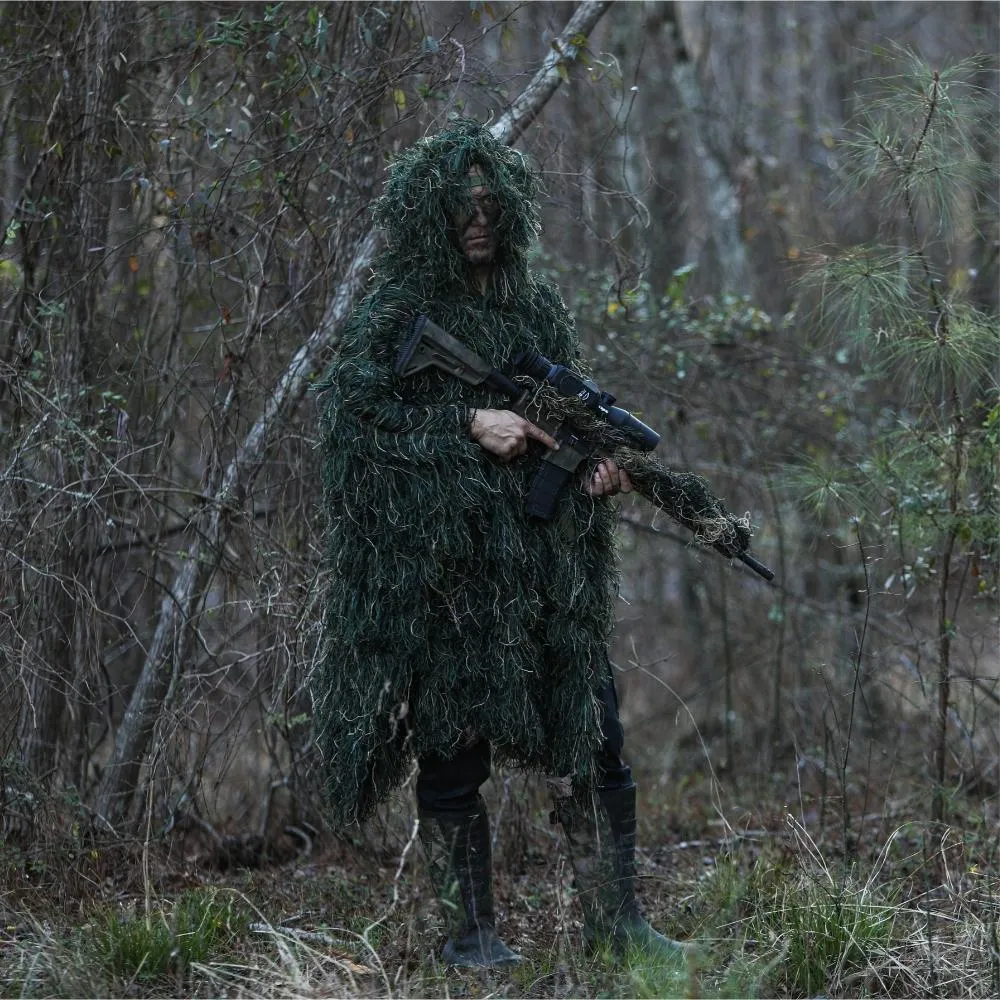 Arcturus Ghost Ghillie Poncho - Woodland