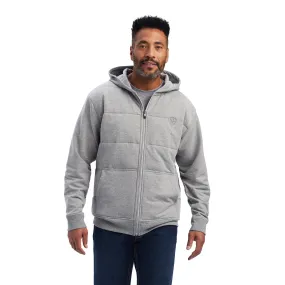 Ariat® Men's Zephyr Hybrid Full Zip Heather Grey Jacket 10041814