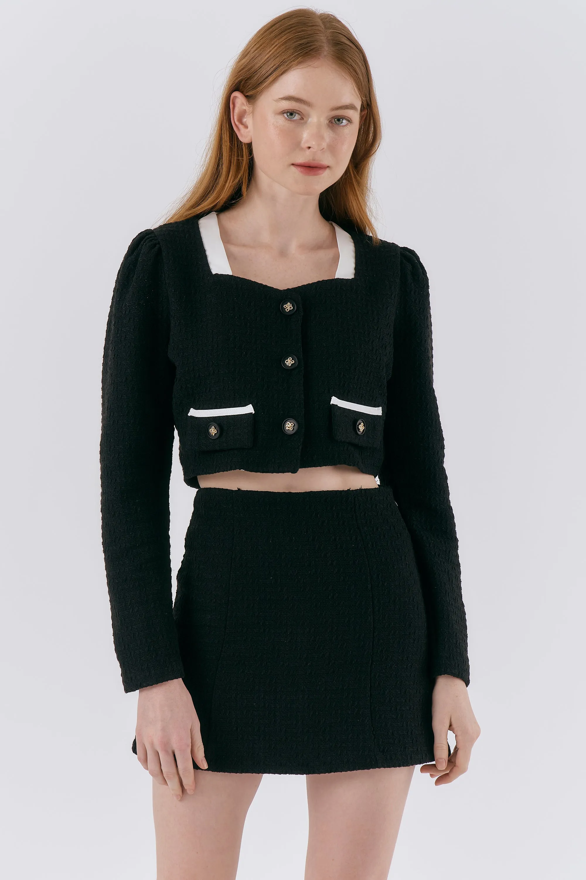 Ashley Tweed Cropped Jacket