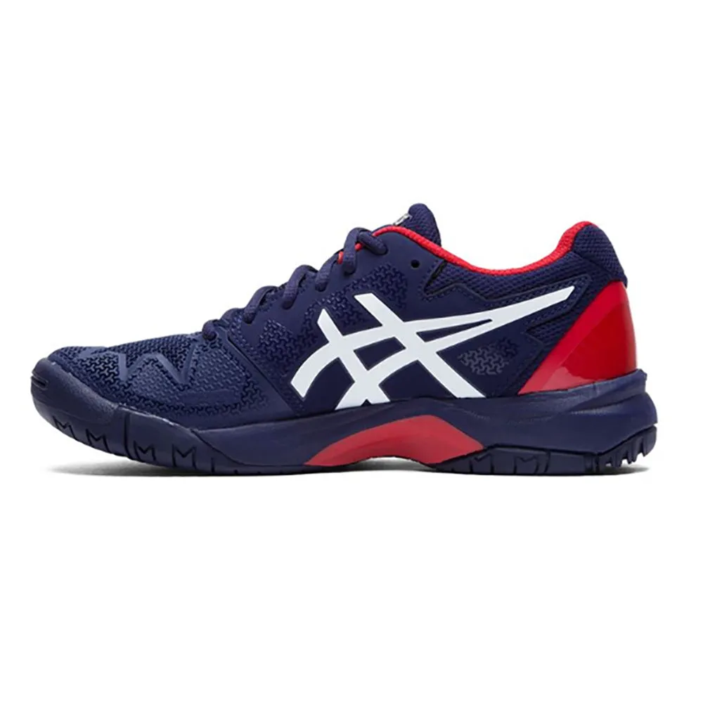 Asics Gel Resolution 8 Peacoat Red Juniors Tennis Shoes