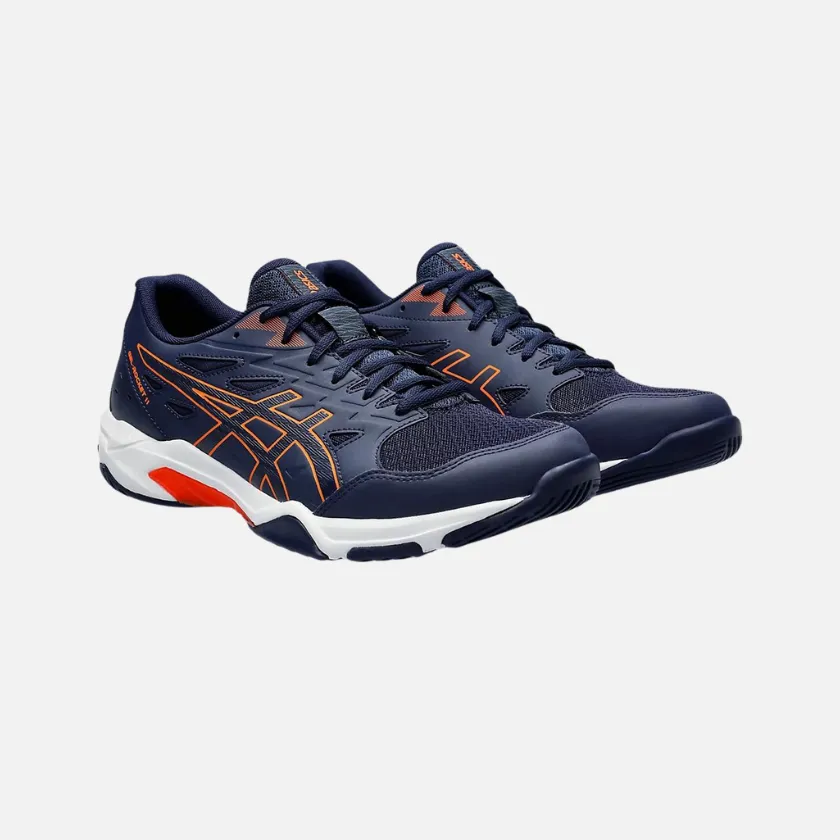 Asics GEL-ROCKET 11 Men's Badminton Shoes - Peacoat/Shocking Orange