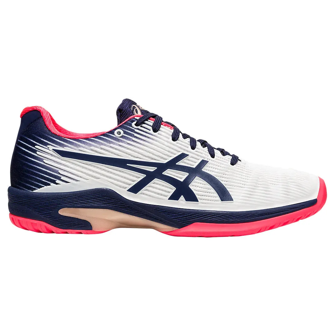 Asics Solution Speed FF White Peacoat Womens Tennis Shoes