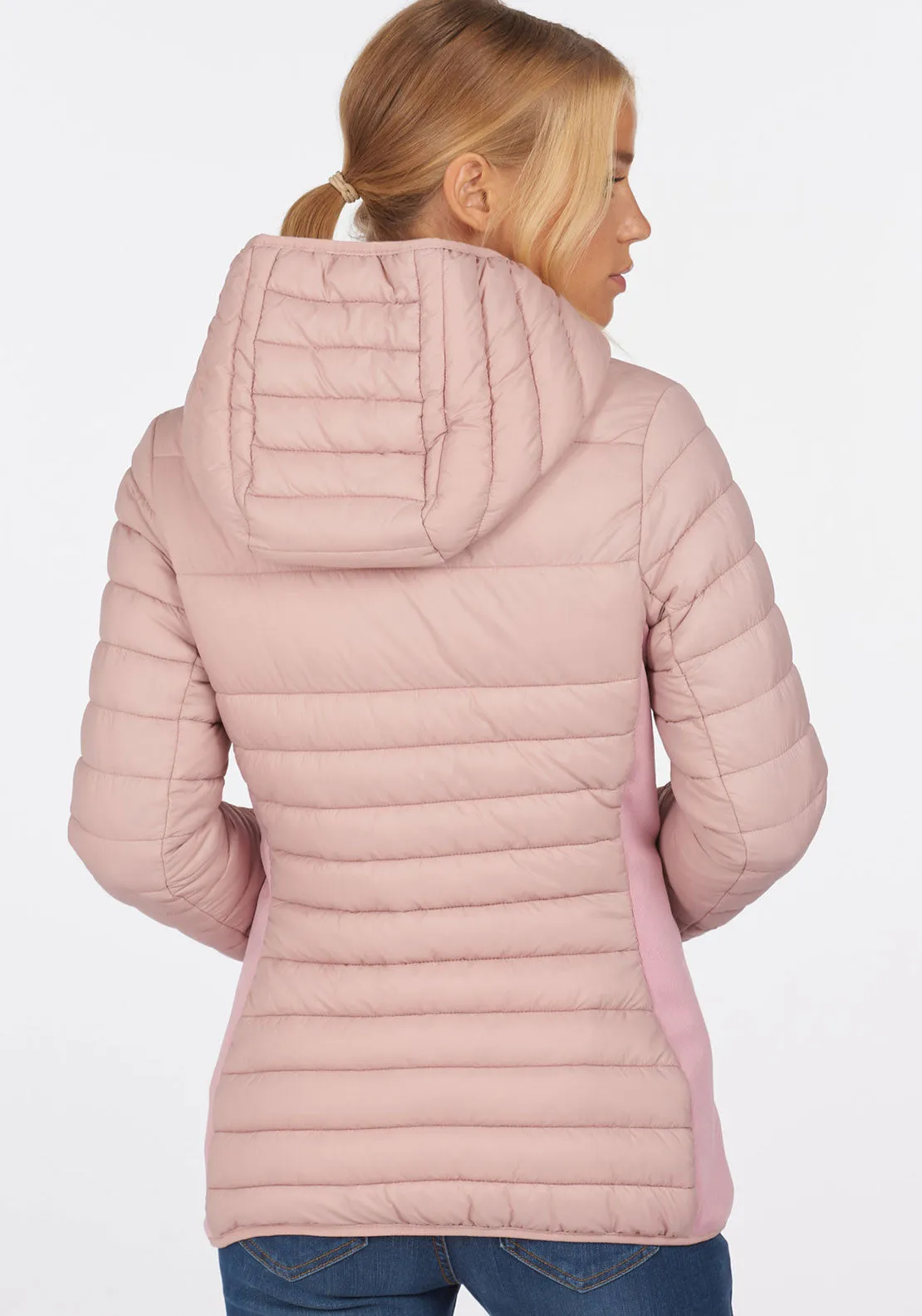 Barbour Womens Saltburn Quilted Jacket, Blusher Pink