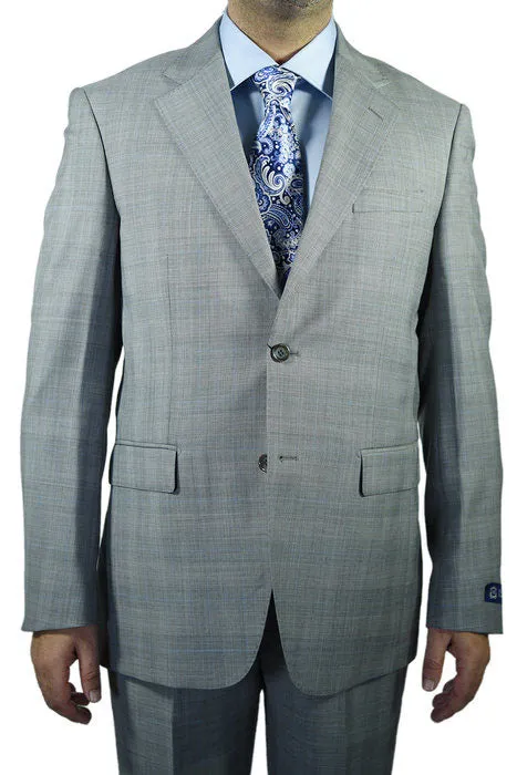 Berragamo Plaid Light Grey Suit