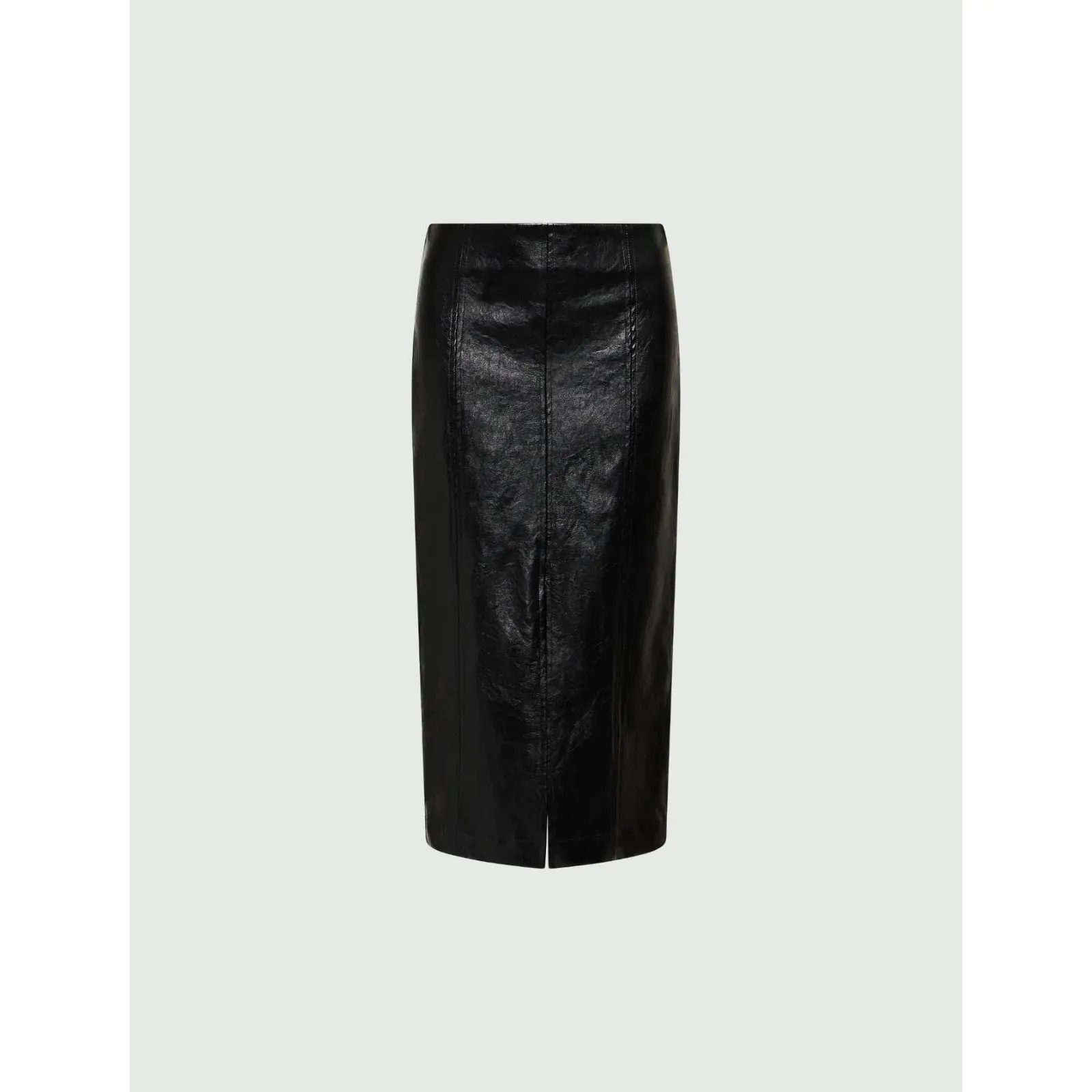 BIAGIO PU Midi Skirt Black