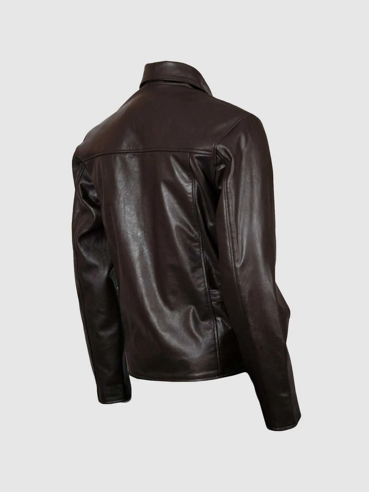 Biker Brown Leather Jacket