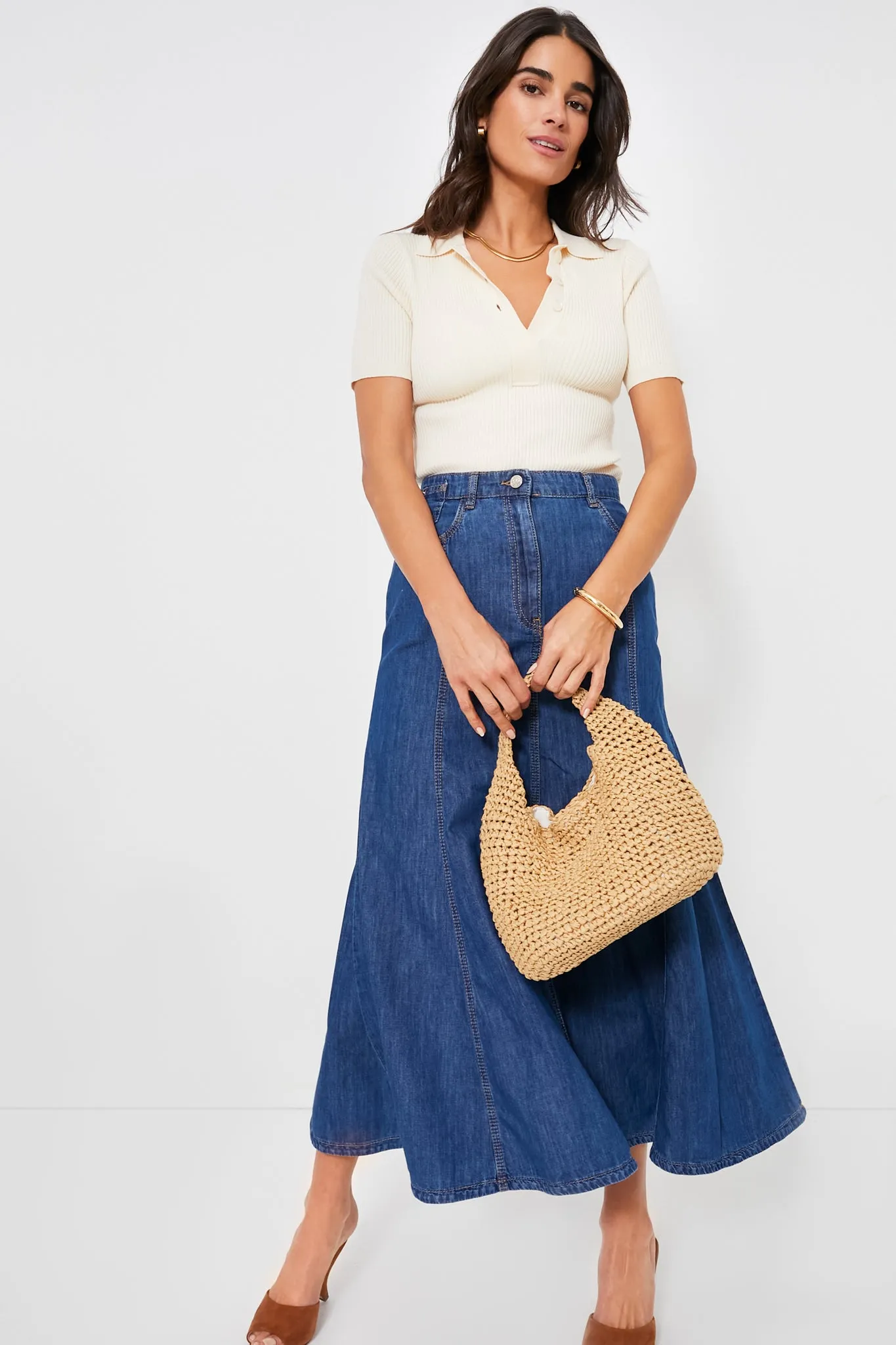 Blue Jean Edera Skirt