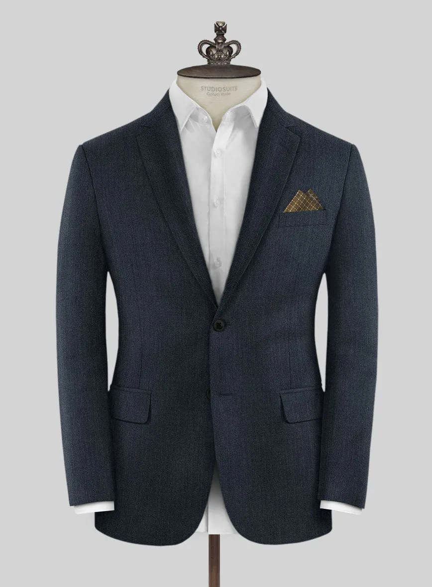 Bristol Muted Blue Herringbone Jacket