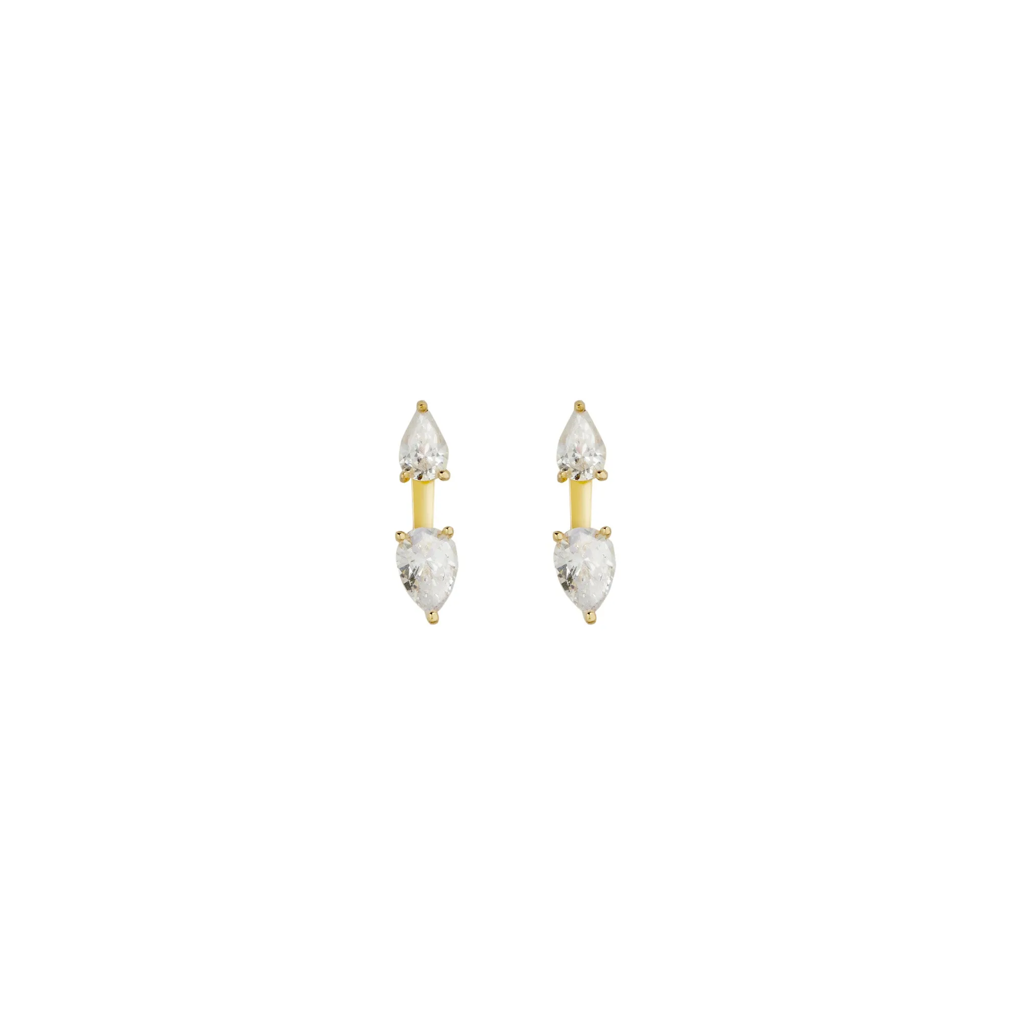 CARAT* London Gold Vermeil single Eileen Ear Jacket