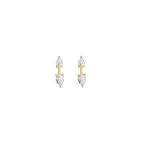 CARAT* London Gold Vermeil single Eileen Ear Jacket