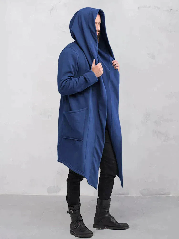 cardigan hooded cape coat