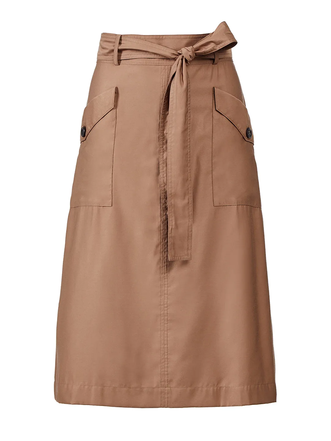 Cargo Midi Skirt in Golden Croissant