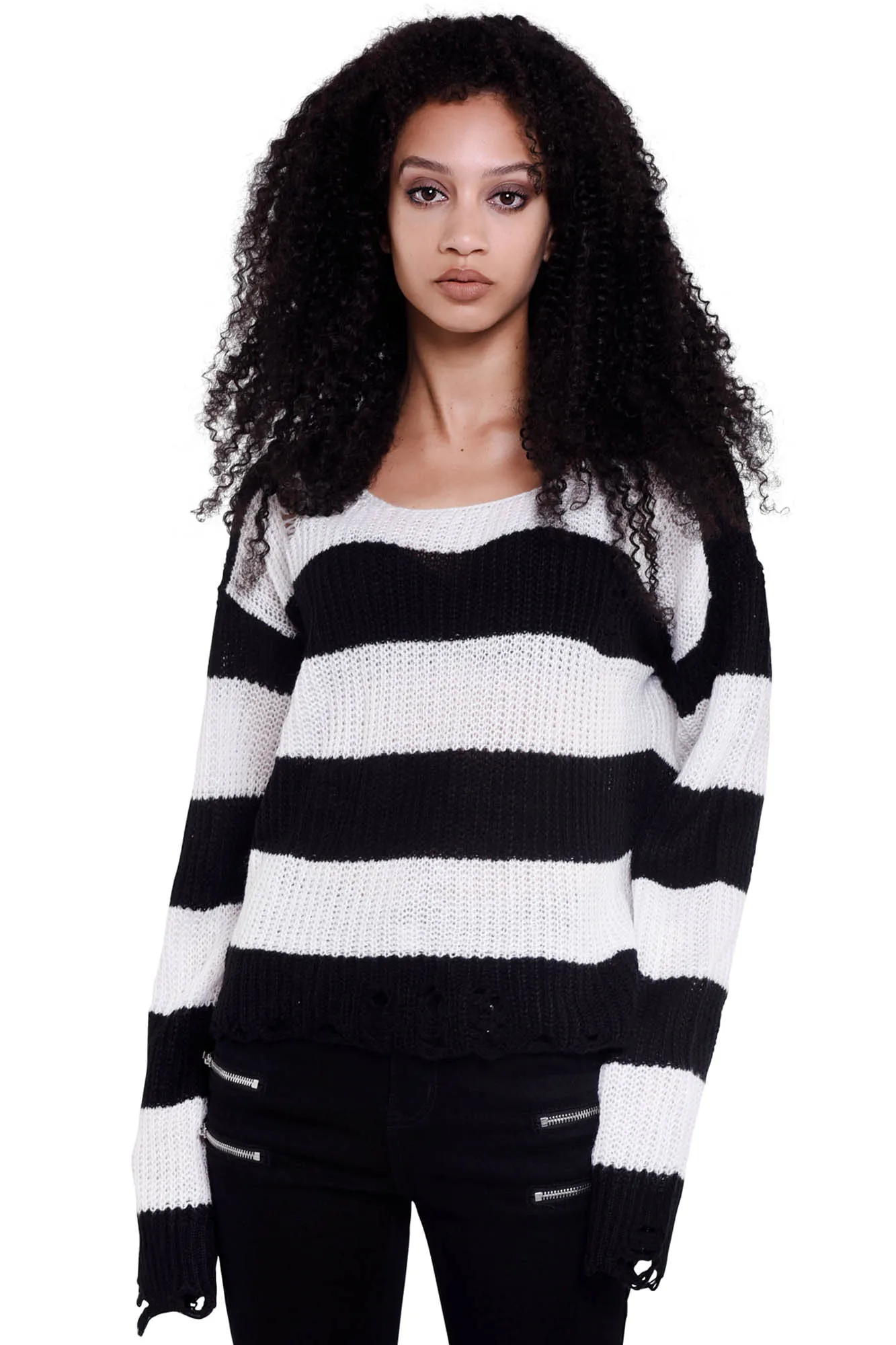 Casey Knit Sweater [WHITE]