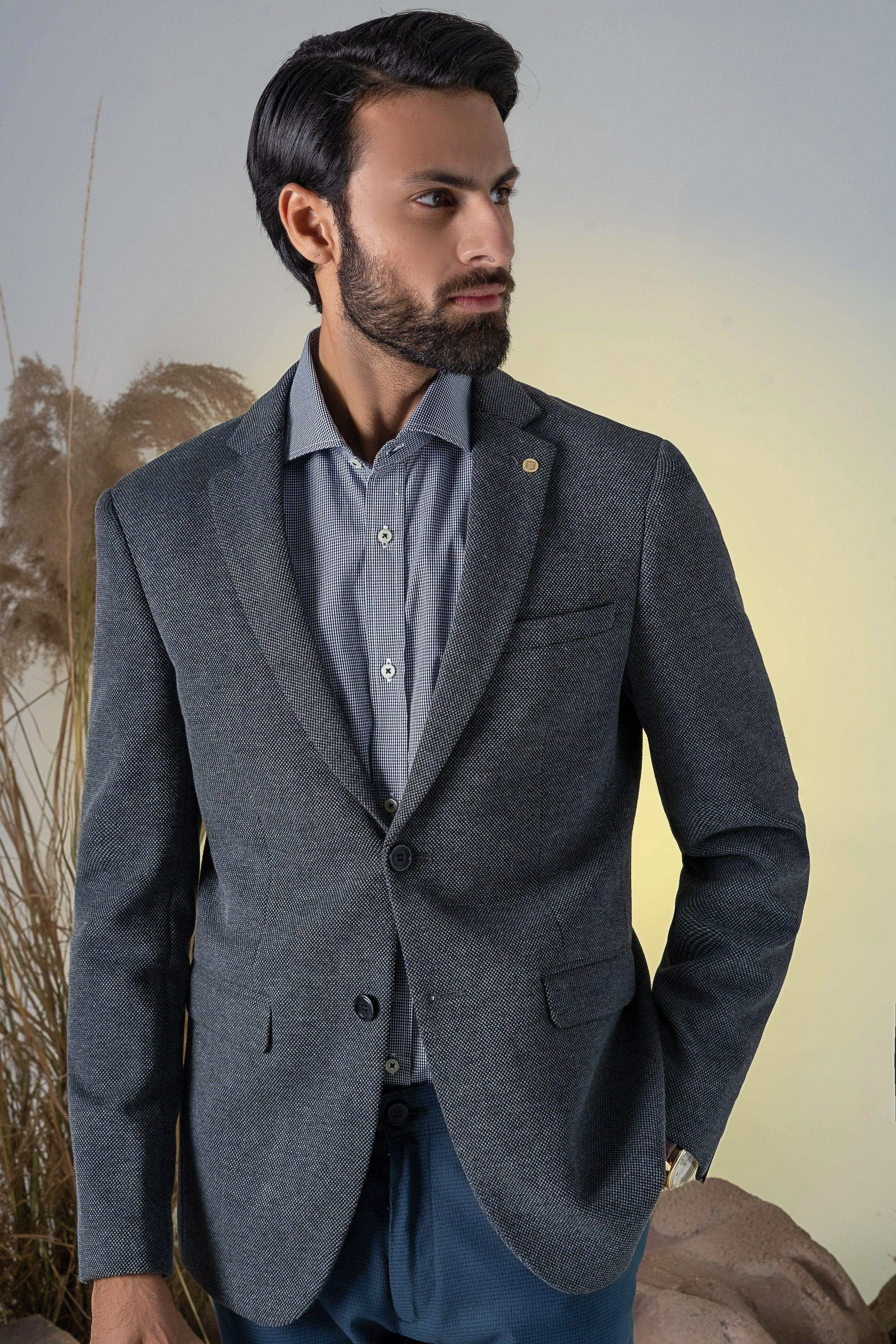 CASUAL COAT DARK GREY