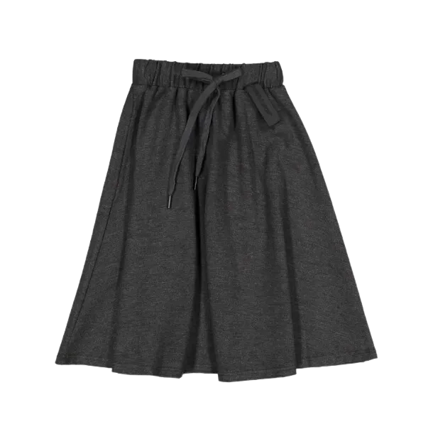 Charcoal Jersey Circle Skirt