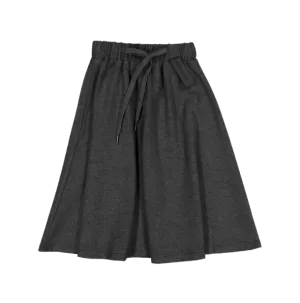 Charcoal Jersey Circle Skirt