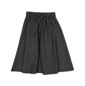 Charcoal Jersey Circle Skirt