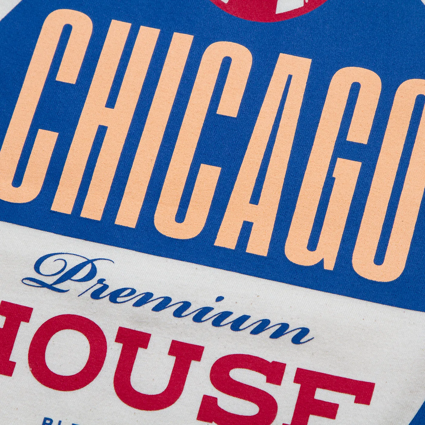 Chicago House Back Print - Tshirt - Natural