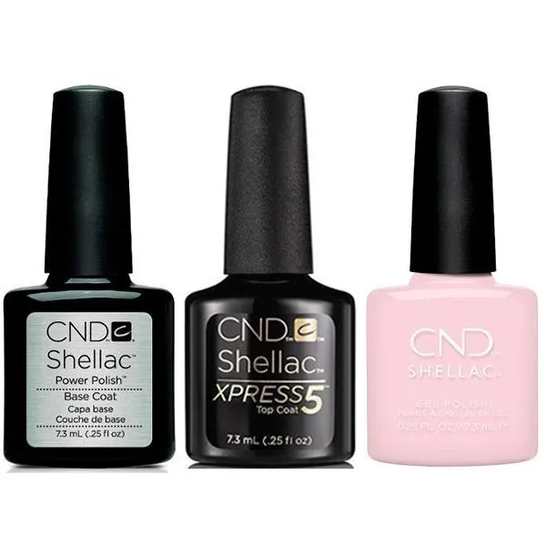 CND - Shellac Xpress5 Combo - Base, Top & Aurora (0.25 oz)