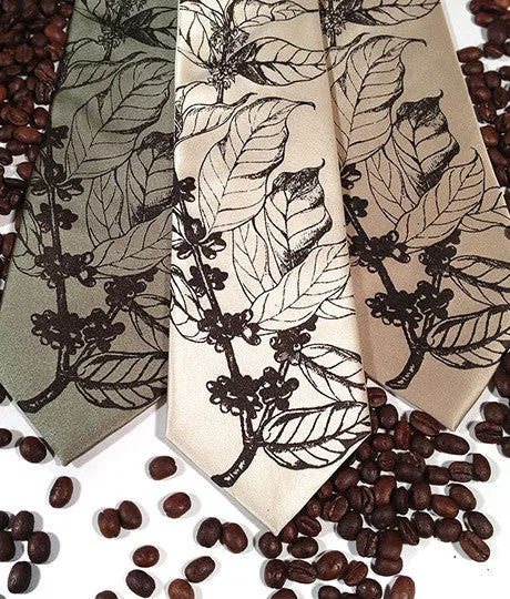 Coffee Bean Silk Necktie