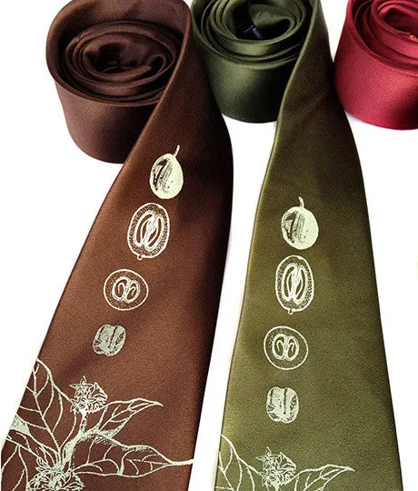 Coffee Bean Silk Necktie