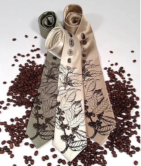 Coffee Bean Silk Necktie