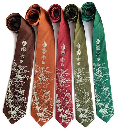 Coffee Bean Silk Necktie