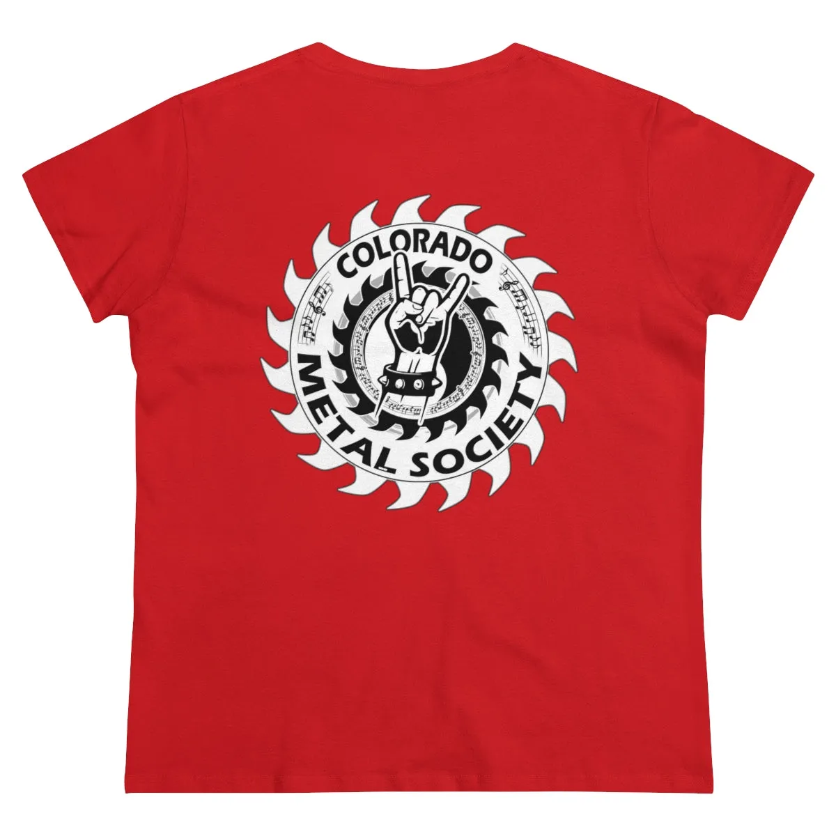 Colorado Metal Society Women's Midweight Cotton Tee