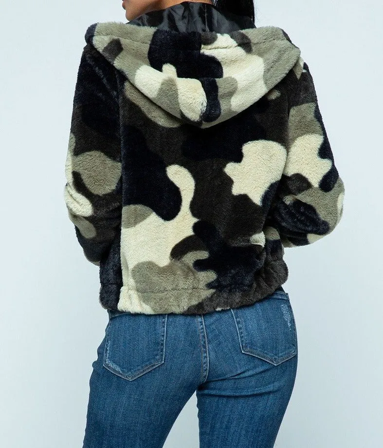 Crop Jacket Camo Women