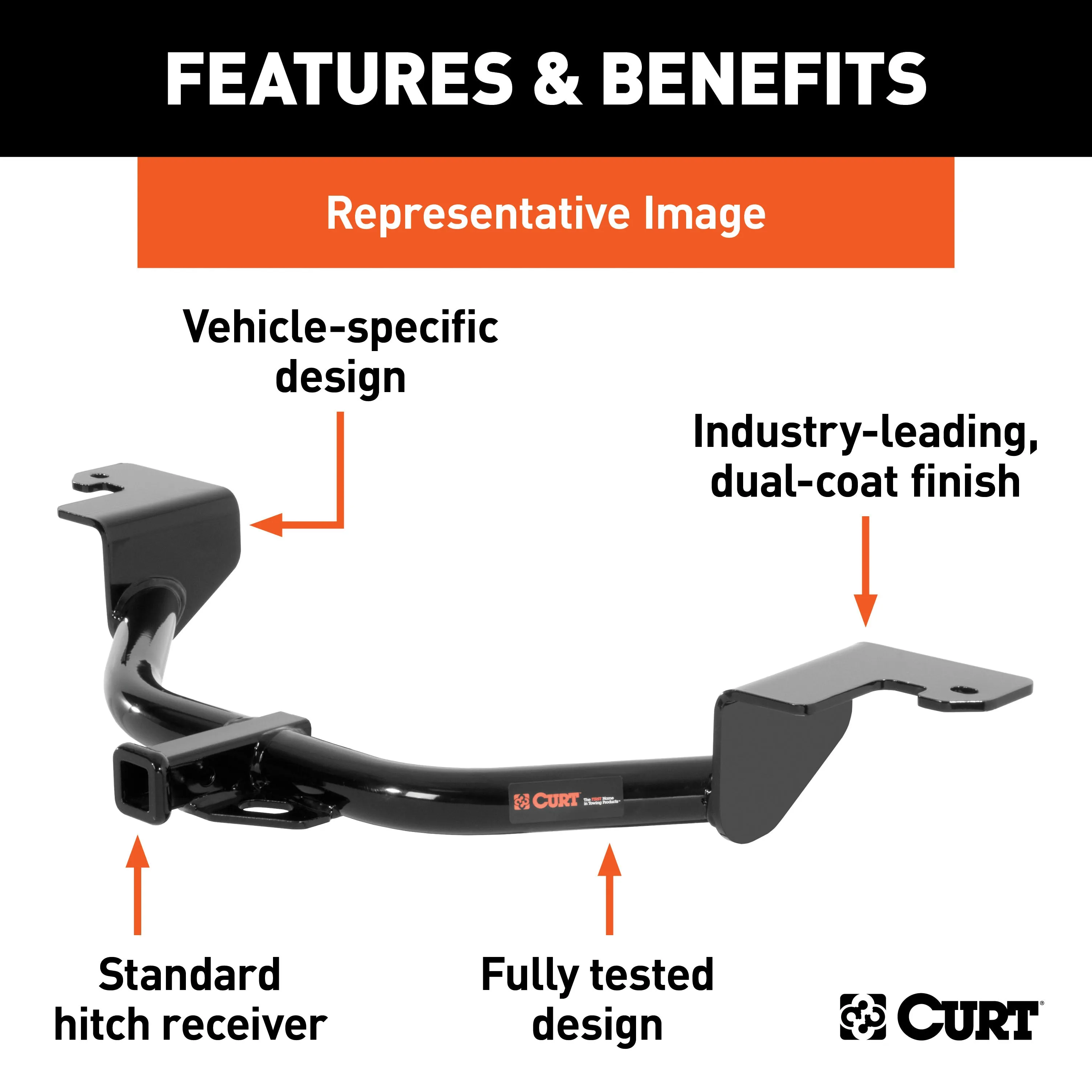 CURT 11599 CURT 11599 Class 1 Trailer Hitch; 1-1/4-Inch Receiver; Fits Select Mazda CX-30