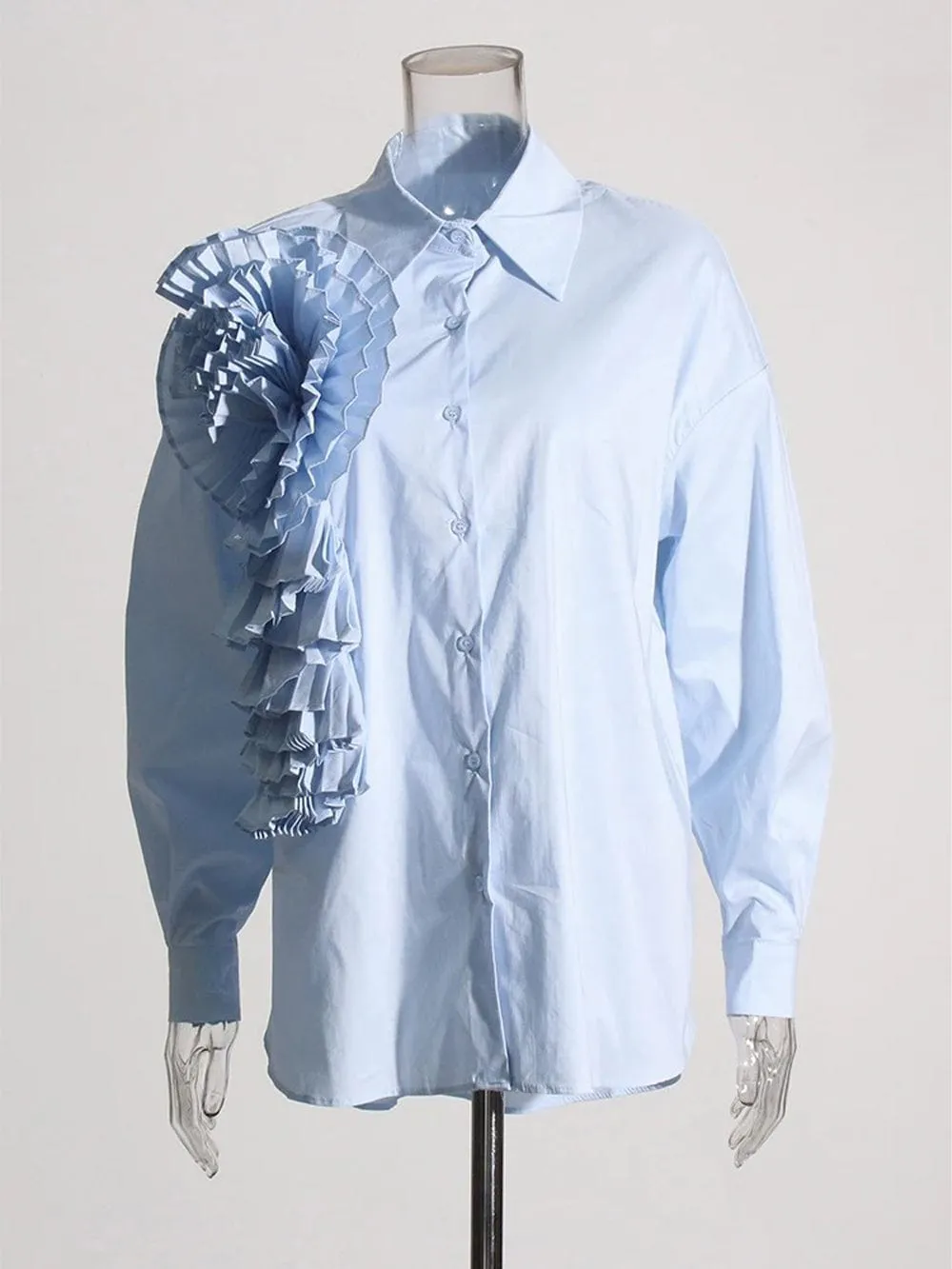 Daegan Casual Button Appliques Shirt