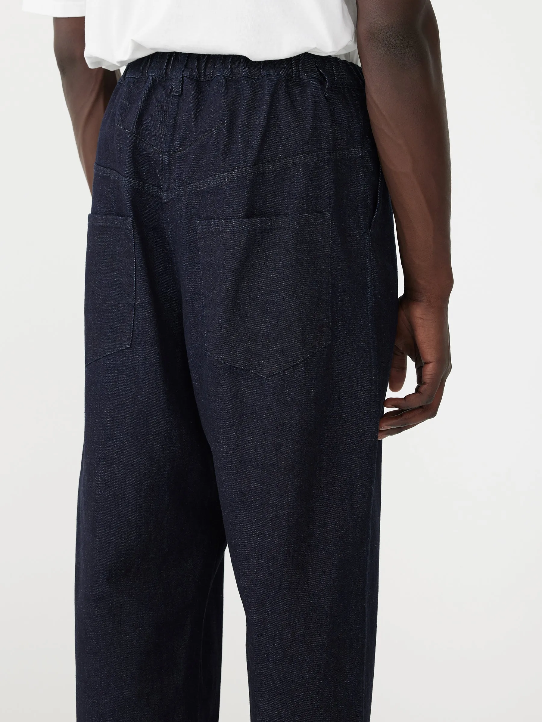 denim lo rise pull on pant