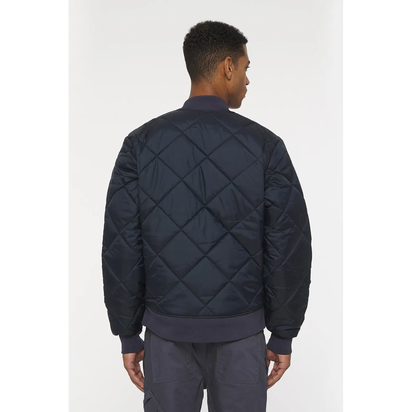 Dickies Diamond Quilted Nylon Jacket  Dark Navy