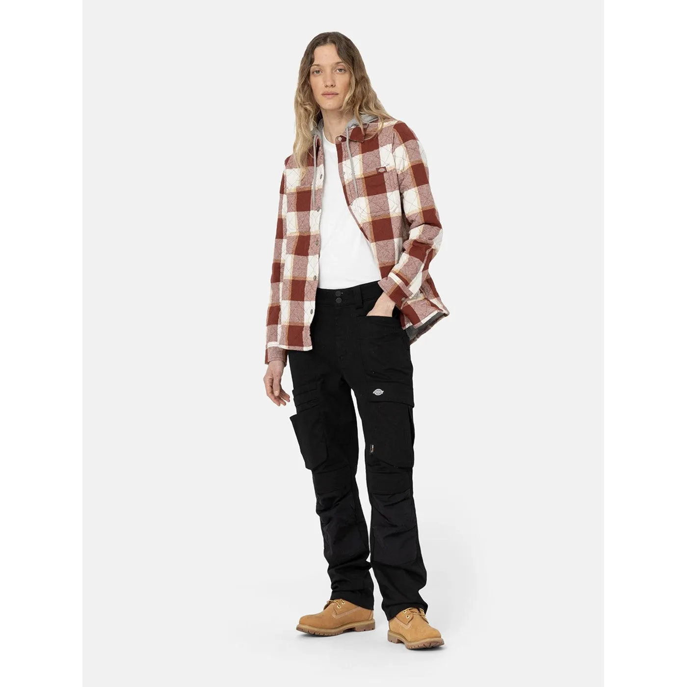 Dickies Flannel Shirt Jacket  Fired Brick