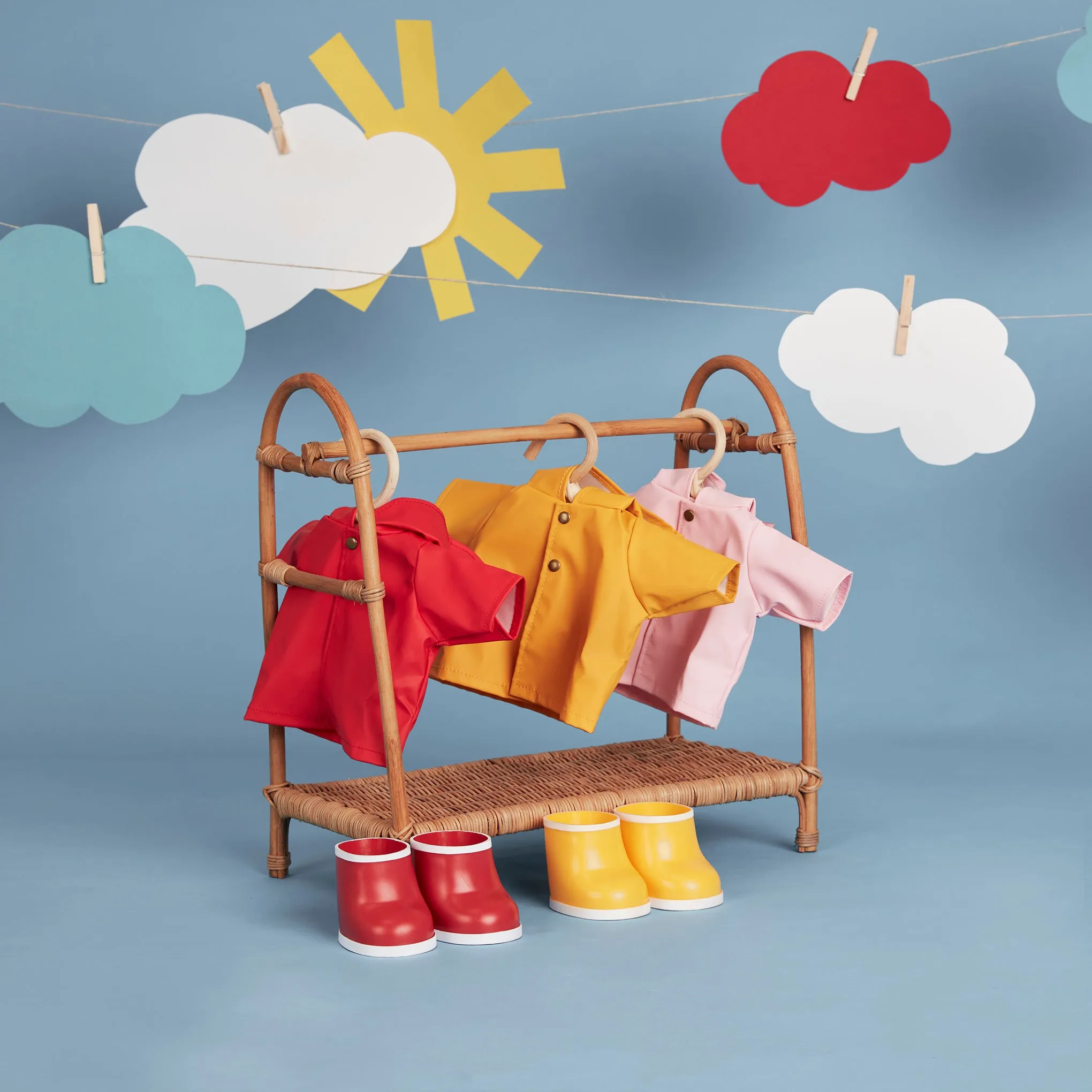 Dinkum Dolls Rainy Play Set - Red