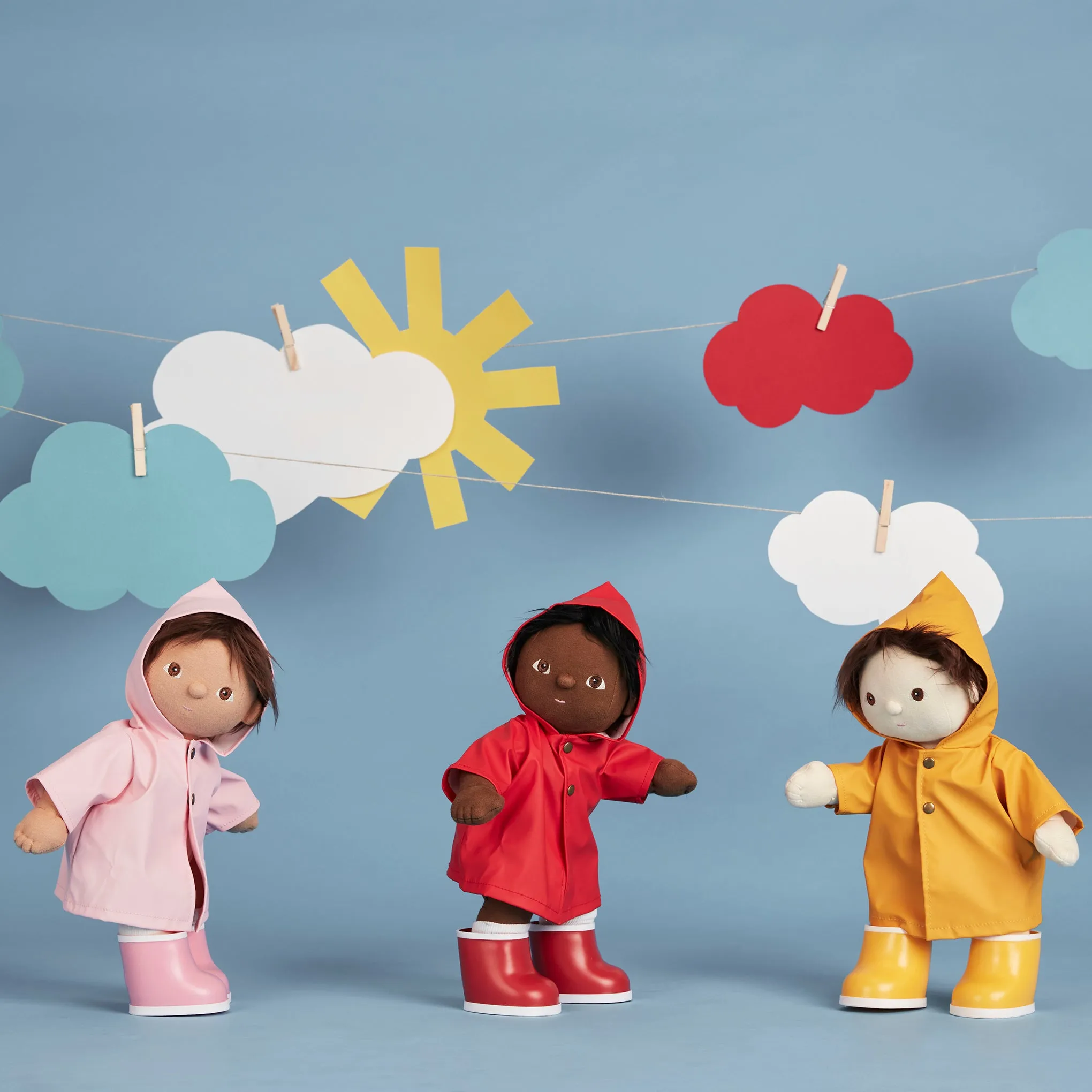 Dinkum Dolls Rainy Play Set - Red