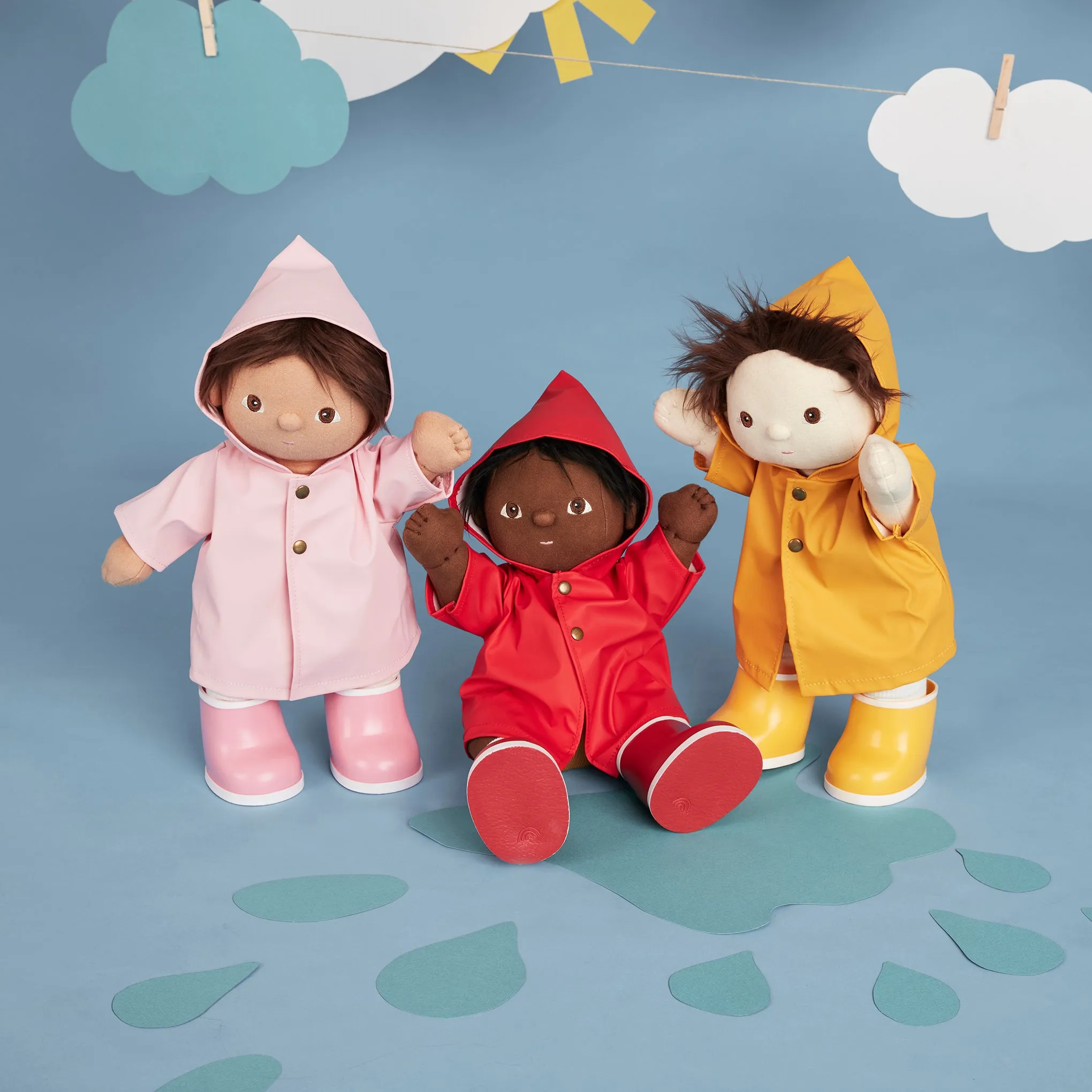 Dinkum Dolls Rainy Play Set - Red