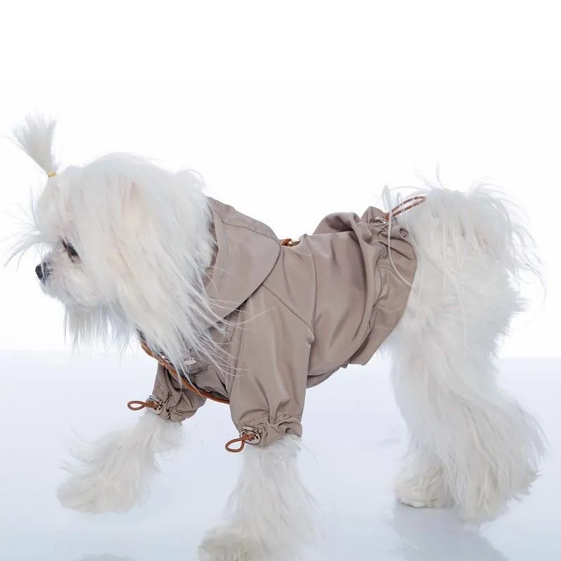 Dual Use Dog Raincoat/Coat Beige