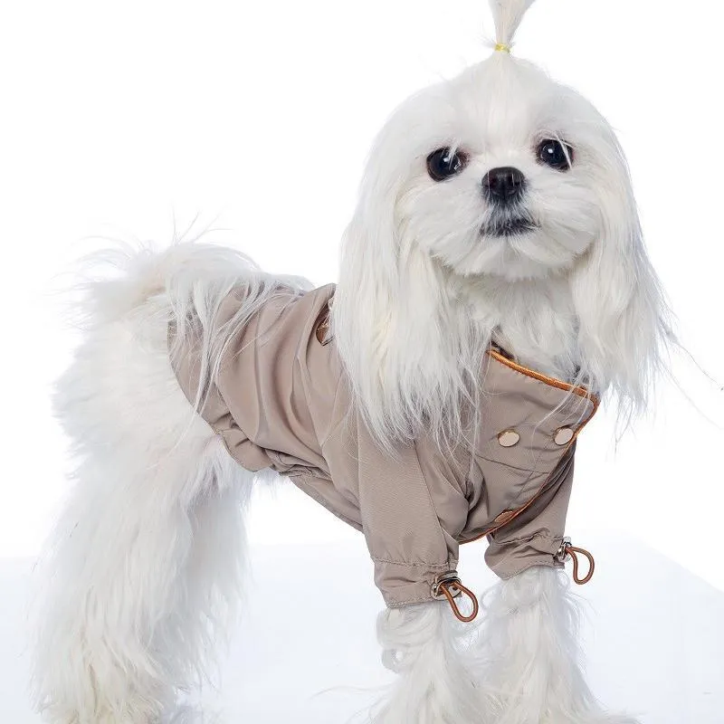 Dual Use Dog Raincoat/Coat Beige